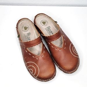 El naturalista brown Mary Jane mule clog shoe size 38 size 8 shoe